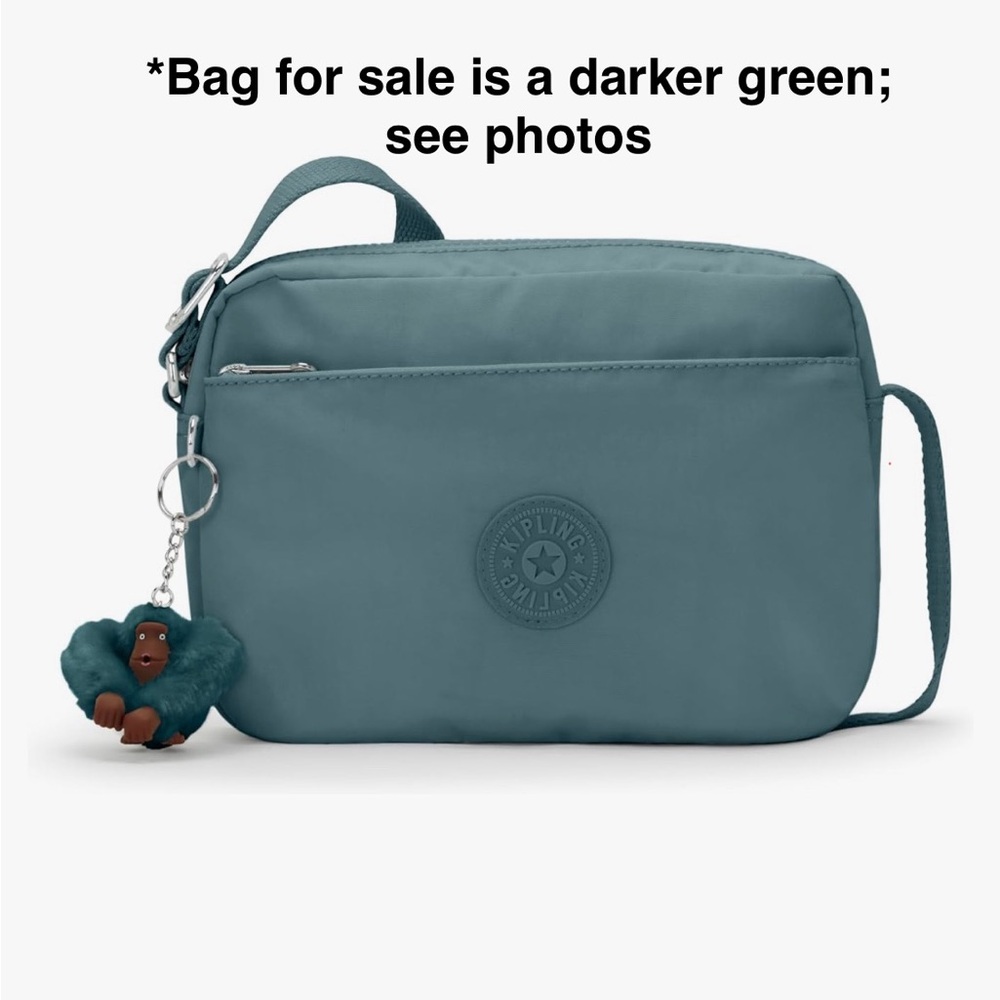 NWT Kipling Damian Up Crossbody Bag in Jungle Green